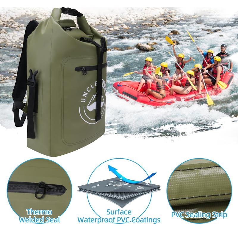 Uncle Mark Dry Bag Backpack Waterproof Floating 30L, Dry Bags Waterproof BackpacRafting, Boating, Swimming, Camping, Hiking, Beach, Fishing logo k for Men, Dry Sack Waterproof Bag Kayak