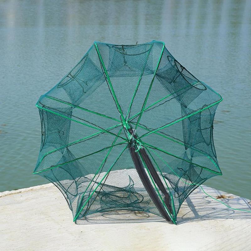 Portable Foldable Fishing Net, 6-hole Folding Fishing Cage, Fishing Bait Net for Outdoor Fishing, Outdoor Fishing Accessories, Christmas, Christmas Gift