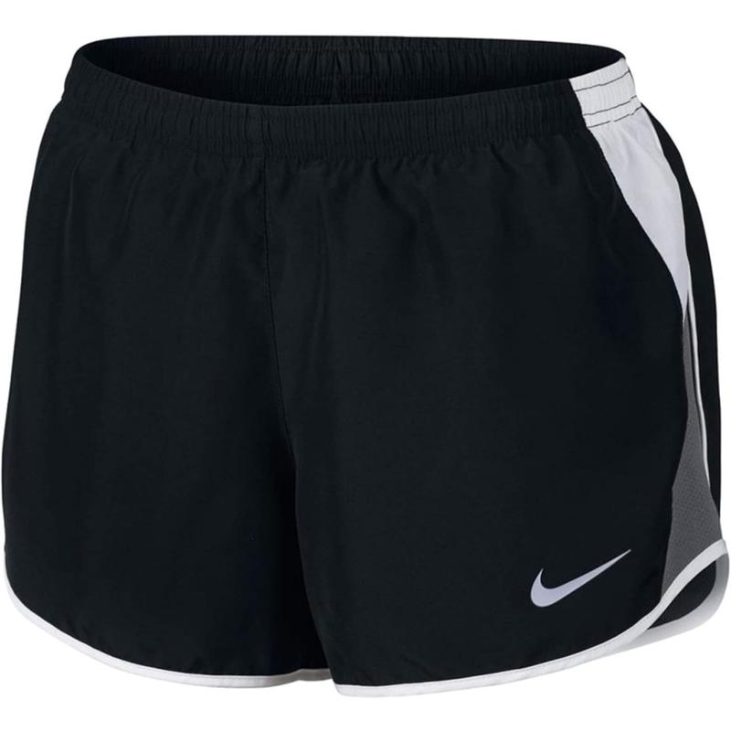 Nike DRI FIT Tempo Shorts Black White  831558-089 Women's