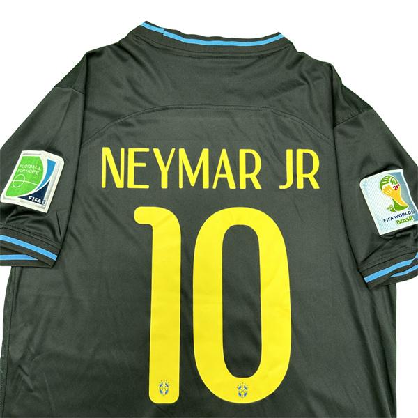 NIKE 2014 Brazil Jersey 10 NeymarJr Short Sleeve Soccer Jerseys