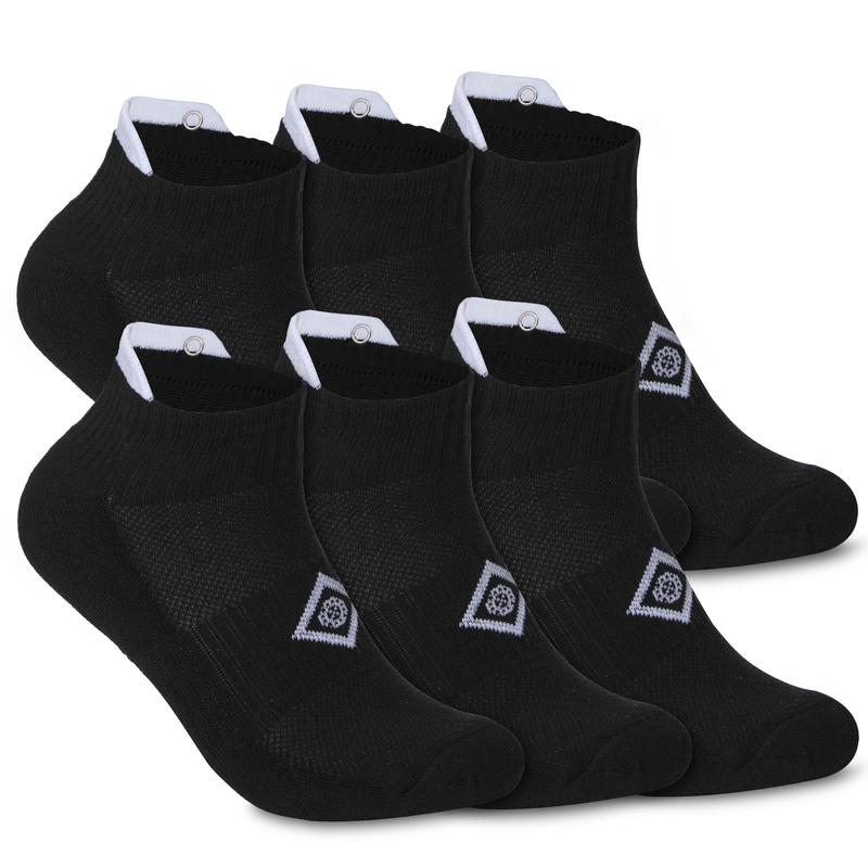 Whipper Snapper Socks Unisex Cushioned Cotton 6 pack with Arch-band Support