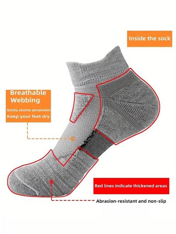 Men's Graphic Athletic Ankle Socks, Breathable Comfortable Sports Low Cut Socks, Men's Athletic Socks for Outdoor Running