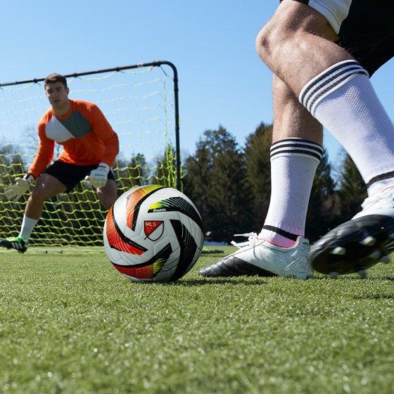 Franklin Sports MLS Tornado Soccer Ball - Official Size 5 - Soft Cover - Air Pump Included