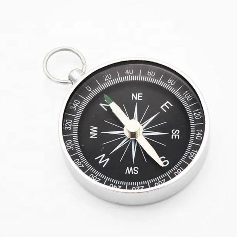 Compass with Keychain, Portable Small Compass, 1 Count Handheld Pocket Guide Tool for Outdoor