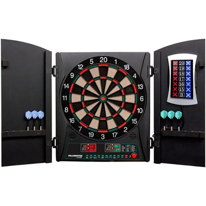 Arachnid Cricket Maxx 1.0 Electronic Dartboard Cabinet Set,Black