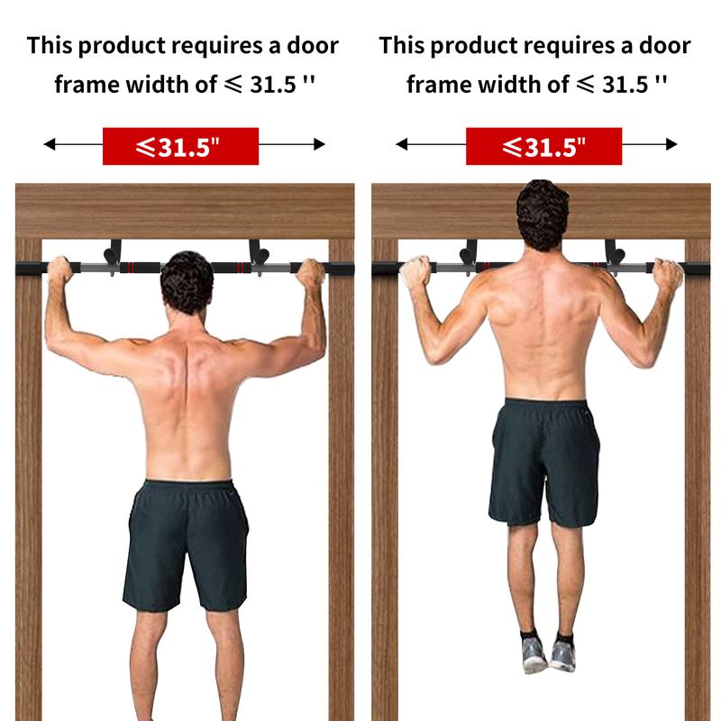 leikefitness Pull-Up Bar For Door Frame Adjustable Portable Upper Body Fitness Workout For Home Gyms Adjustable Door