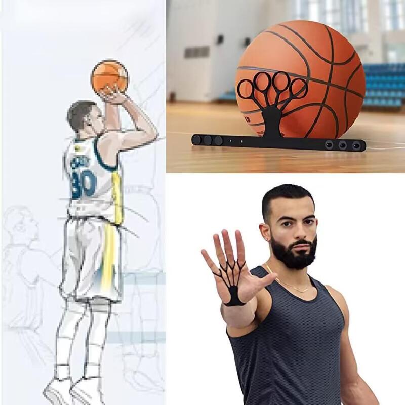 Shooting training device, basketball shooting orthotic, shooting finger corrector, three-point hand stabilizer for shooting, 2 pieces