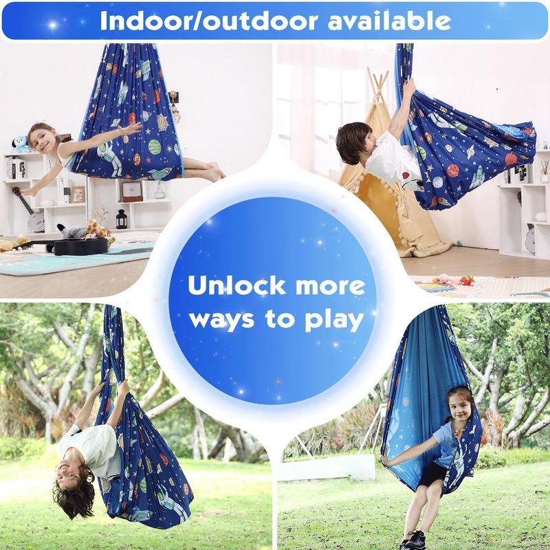 Wildken Sensory Swing Indoor Outdoor , Therapy Swing Indoor 360° Swivel Hanger Cuddle Swing Outdoor Hammocks, Has Calming Effect On Child for Children with ADHD Sensory Integration