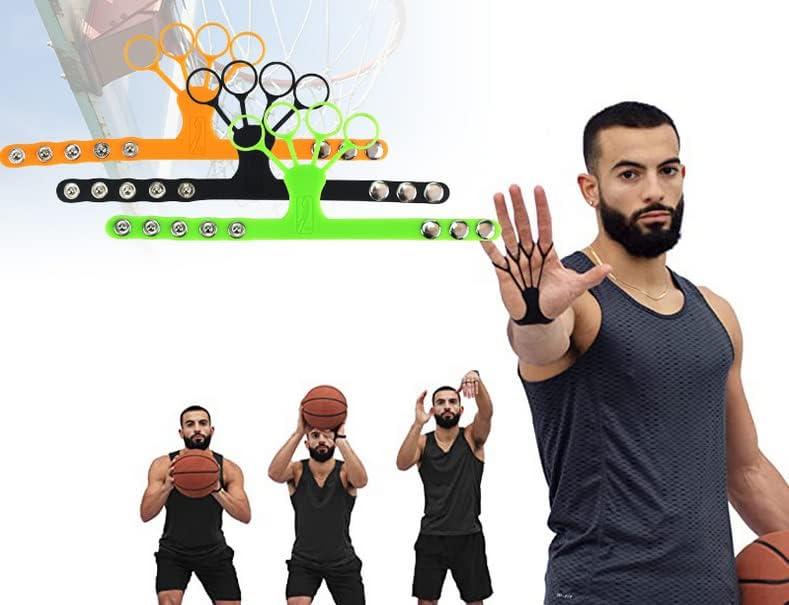 Shooting training device, basketball shooting orthotic, shooting finger corrector, three-point hand stabilizer for shooting, 2 pieces