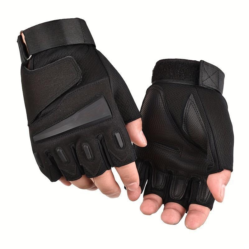 Breathable Non-slip Sports Gloves, 1 Pair Outdoor Cycling Gloves, Half Finger Gloves for Men & Women, Sports Gloves for Outdoor Cycling Running