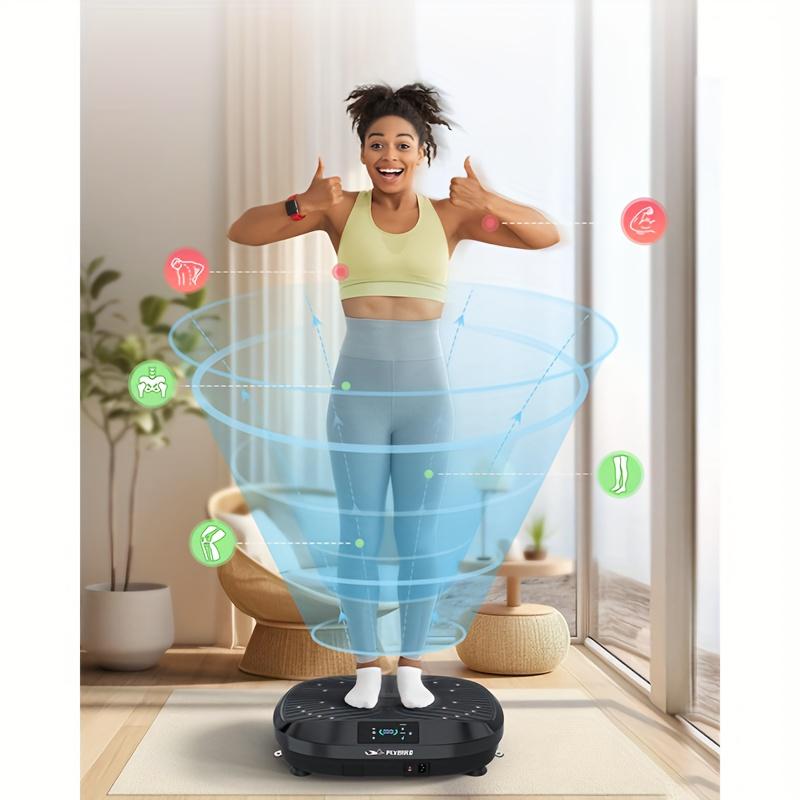 Fitness Stepper Flybird Vibration Board-4D and Oscillation Two Types of Vibrating Platform, Full Body Exercise Vibration Board Exercise Machine for Bone Density Construction and Lymphatic Drainage