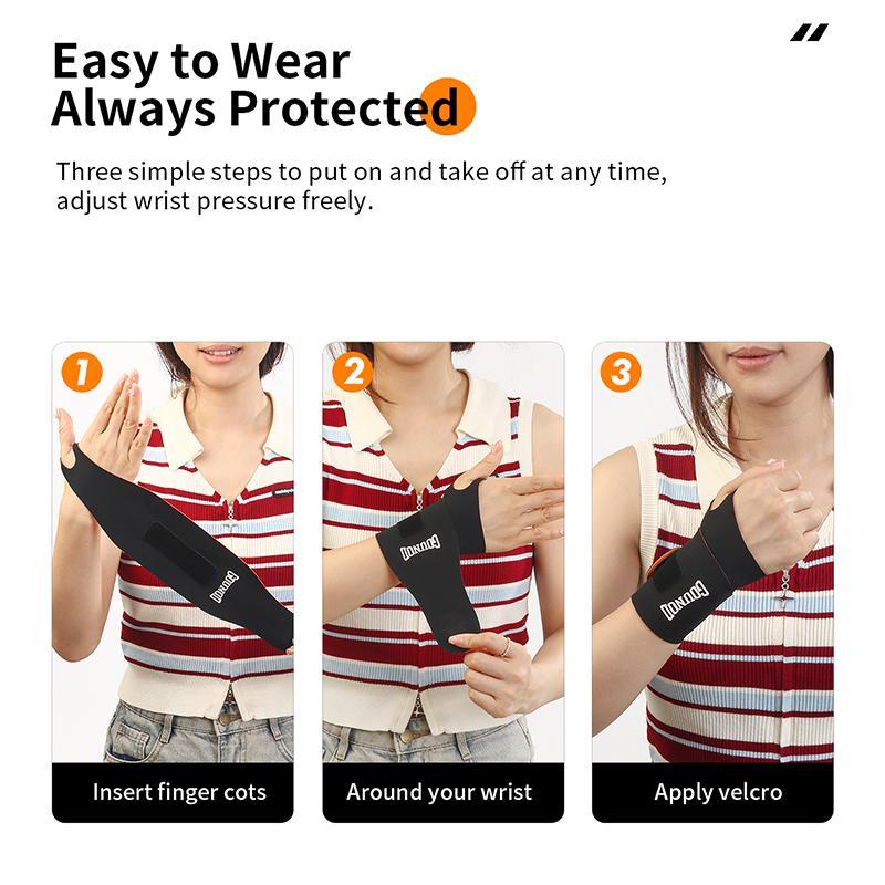 Wrist Brace, 1 Count Ultra-thin Elastic Wrist Support, Wrist Wraps for Repetitive Wrist Use Injury, Support for Carpal Tunnel Pain & Tendonitis Relief