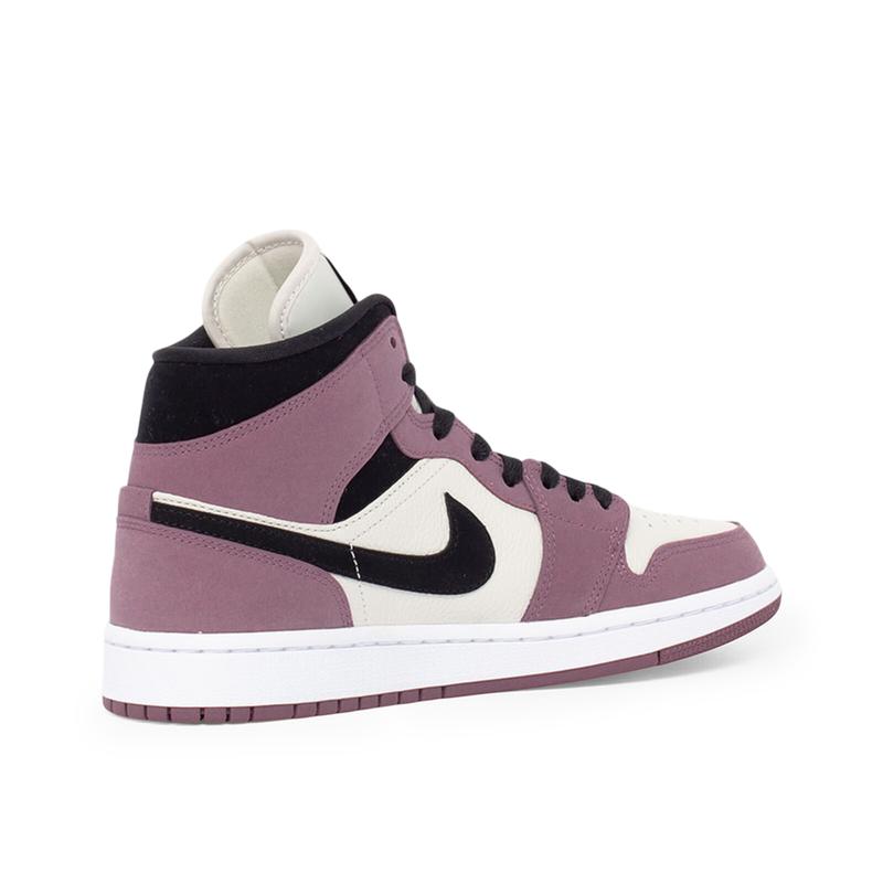 Women's Jordan 1 Mid SE Light Mulberry Black (DC7267 500)