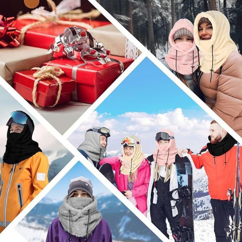 Outdoor Cycling Hat, Windproof Warm Thickened Neck Guard, Winter Face Mask, Warm Face Cover for Men & Women, Sports & Outdoor Accessories