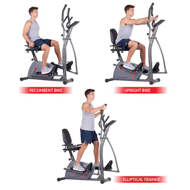 Body Flex Sports Trio-Trainer Magnetic Recumbent Cycle Exercise Bike