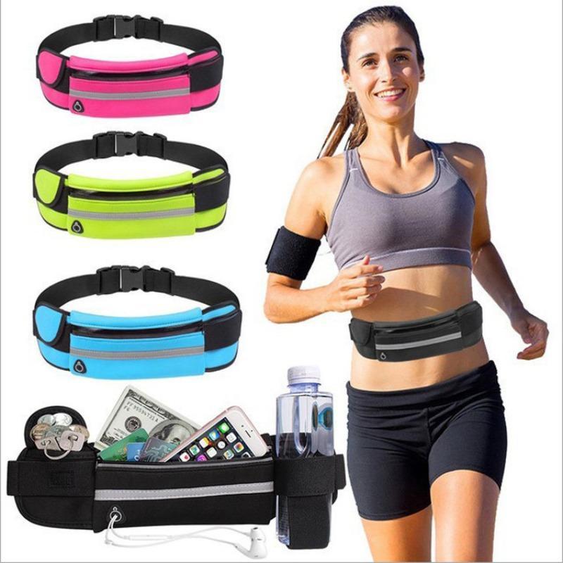 Waterproof Sports Waist Bag, Running Waist Belt, Travel Hiking Running Waist Bag, Phone Holder Waist Bag for Running, Sports & Outdoor Accessories