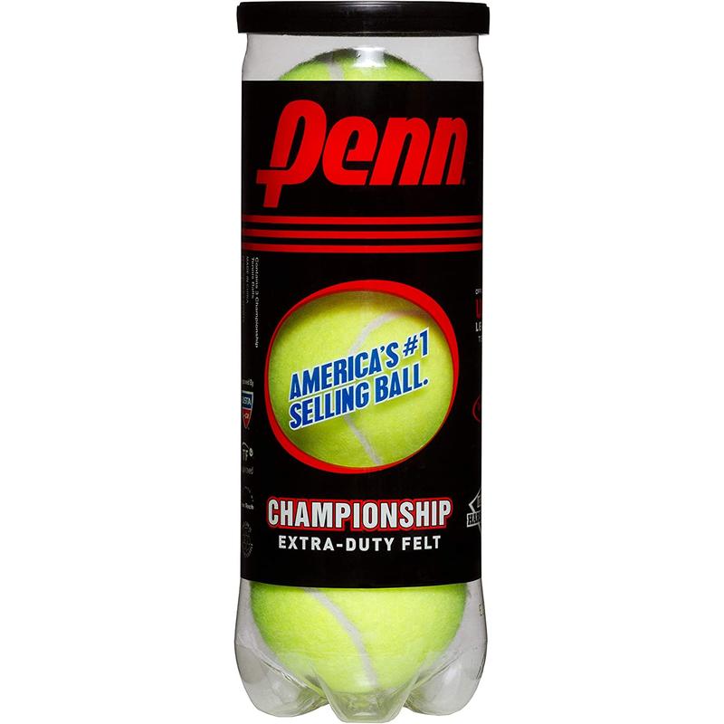 Penn Championship Tennis Balls - Extra Duty Felt Pressurized Tennis Balls Head