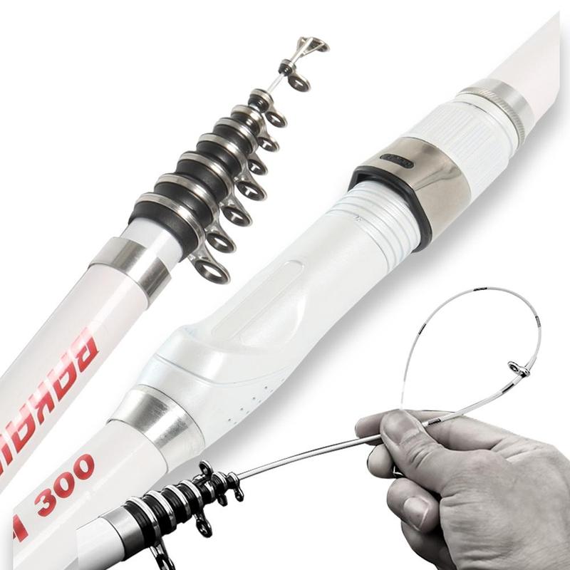 Telescopic Rock Fishing Rod, Spinning Carbon Fiber FRP Pesca Carp Feeder, Super Short Travel Portable Pole Tackle, Fishing Accessories