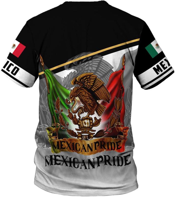 Personalized Name Camo Eagle Mexico T Shirt 3D Sudadera De Mexico Hombre Unisex 3D All Over Printed Sportwear, T Shirt for Men Women Adult Full Size S-5XL ATT15 (383)