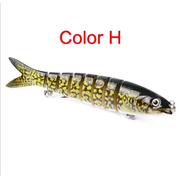 Pike Fishing Lures Artificial Multi Jointed Sections Hard Bait Trolling Pike Carp Fishing Tools