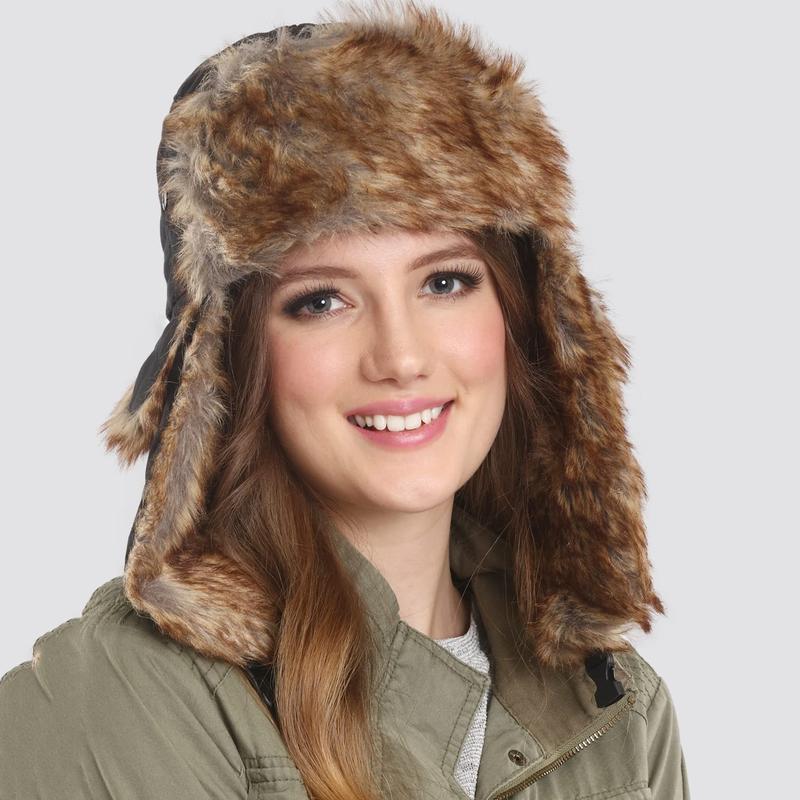 Trapper Warm Russian Trooper Hat Winter Skiing Cap Women Men Windproof Snow Caps for Extreme Cold Weather