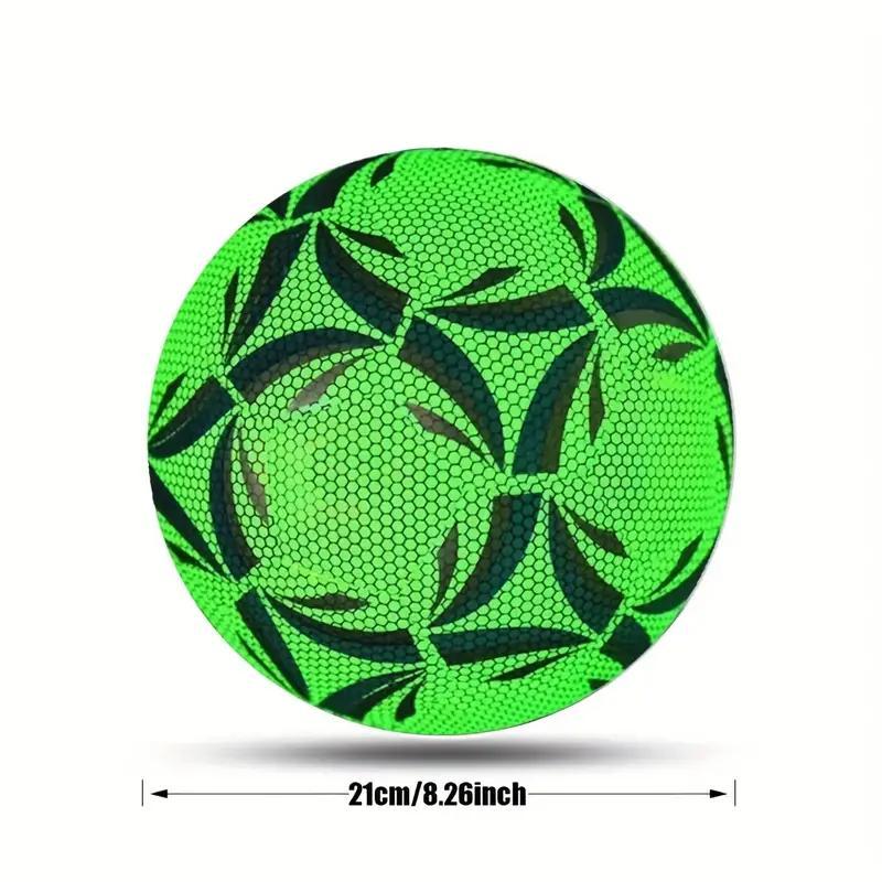 Glow in The Dark Football, 1 Count Reflective Football Training Game, Football Ball for Indoor Outdoor Training, Gift for Festival, Christmas Gift