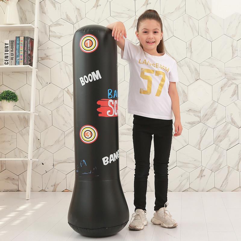 Inflatable Boxing Bag for Christmas Gift, Punching Bag with Pump, Boxing Column for Christmas, Boxing Training Equipment for Home Gym Workout, Birthday Gift