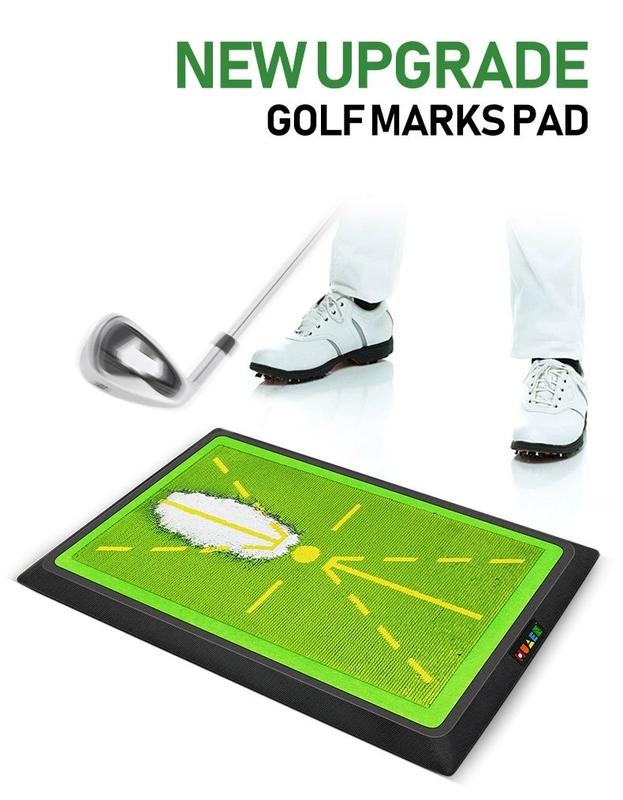 Golf Trace Strike Pad, 1 Set Sequin Golf Hitting Mat, Professional Golf Sports Equipment for Indoor & Outdoor,  Ball Sports Equipment,Christmas gifts