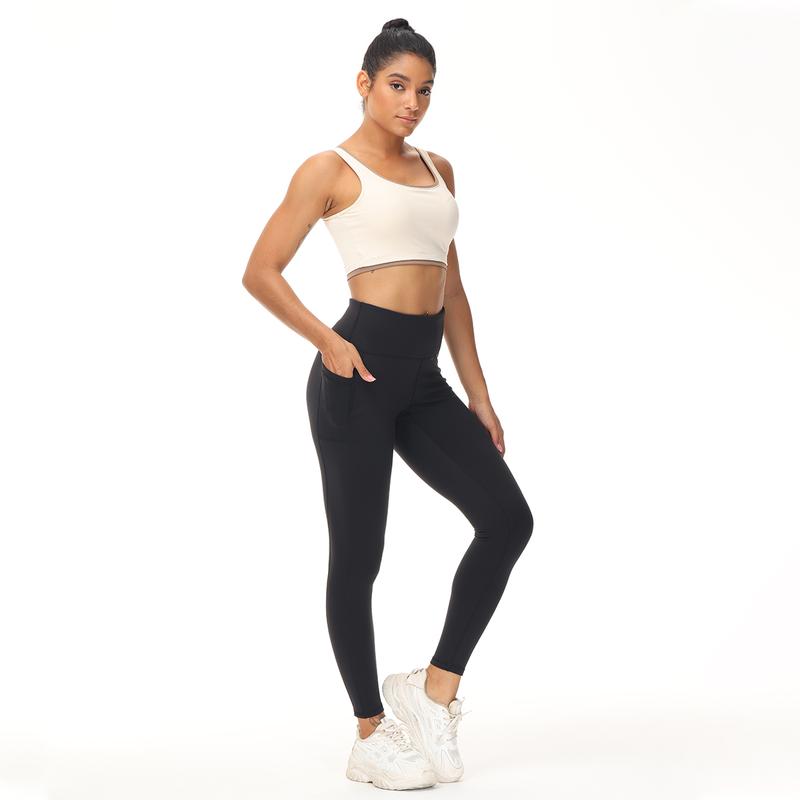 High Waisted Leggings for Women - No See Through Tummy Control Cycling Workout Yoga Pants with Pockets