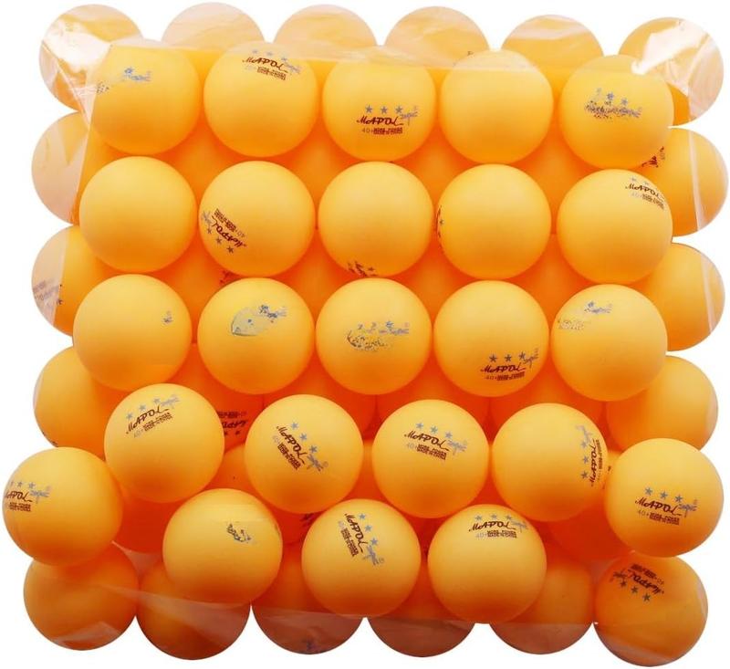 50- Pack Orange 3-Star Premium Ping Pong Balls Bulk,Advanced  Table Tennis Ball