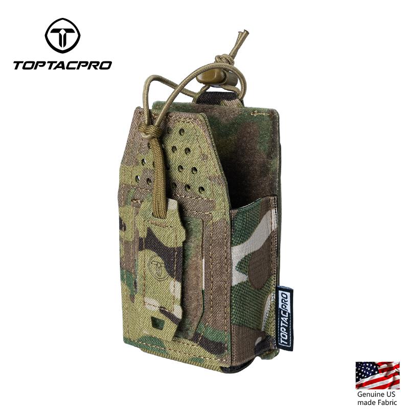 TOPTACPRO Tactica Mini Radio Pouch MOLLE Mag Pouch Walkie-talkie Holder 8524