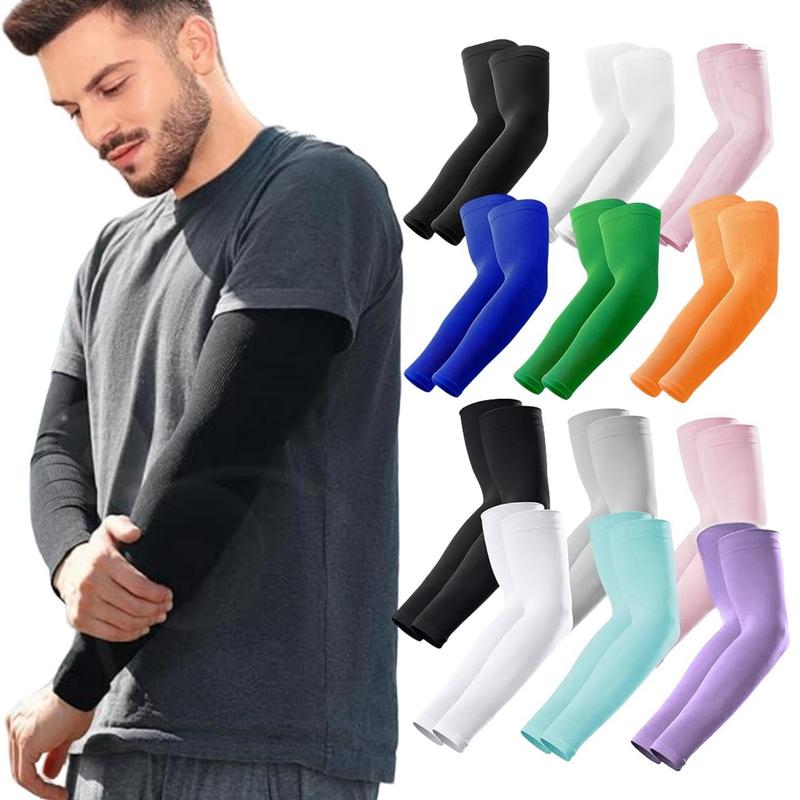 Cooling Arm Sleeves, 6 Pairs Sun Protection Arm Cover for Women Men, Arm Protection for Golfing Cycling Running Driving