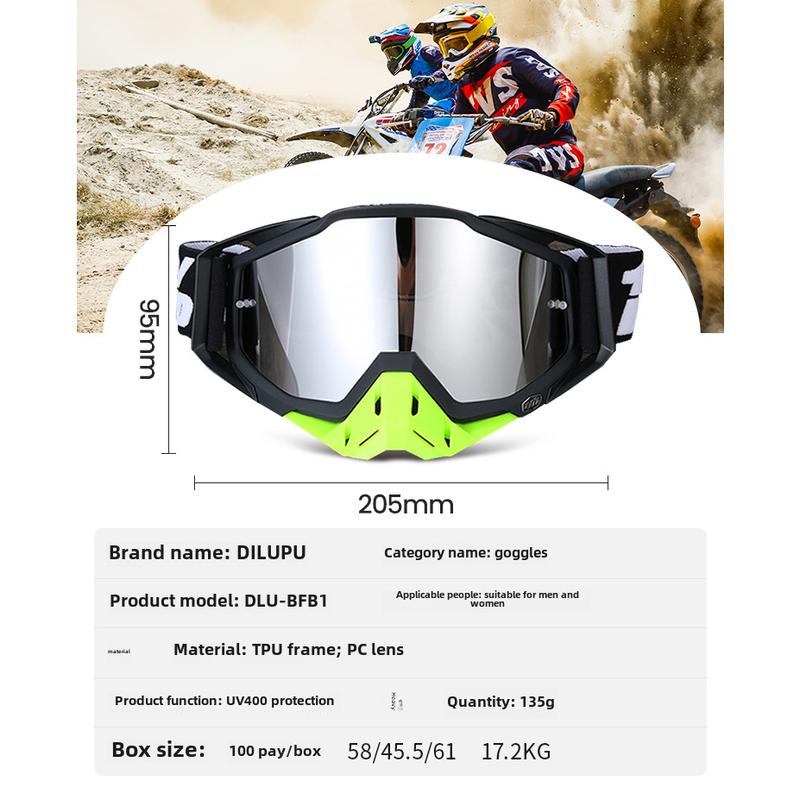 Goggles  Scrambling Motorcycle Goggles Outdoor Riding Dustproof Goggles Eye Protection Ski Goggles fashionable sunglass