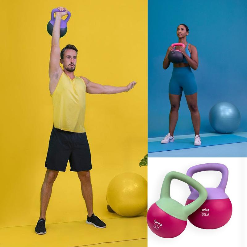 Soft Kettlebell with Handle for Home Gym - Versatile Weightlifting, Conditioning, Strength, and Core Training Fitness Equipment weights