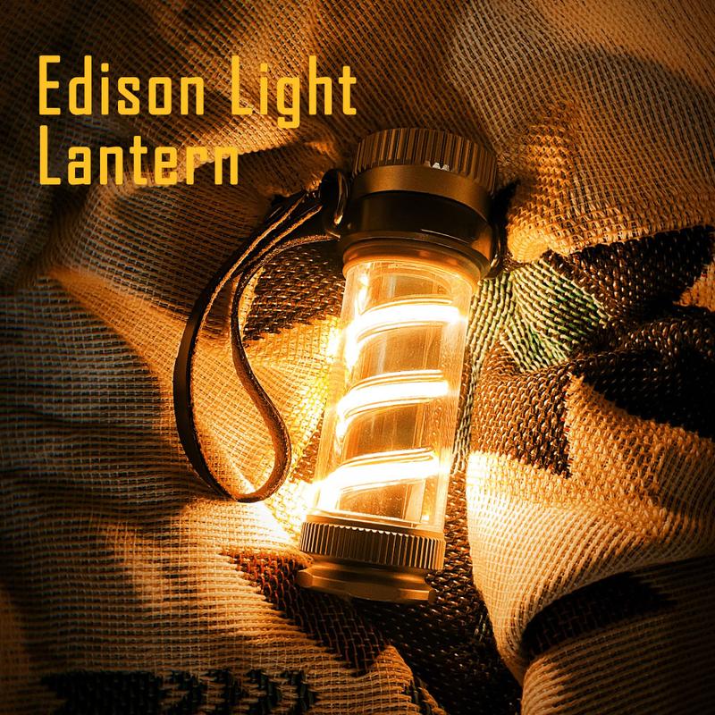 LED Lantern Rechargeable, Edison Light Stick, Camping Lights with 4 Light Modes, 3 Colors COB Light Camp Lamp Portable  Lantern Flashlight for Power Outages Hurricane Emergency Hiking