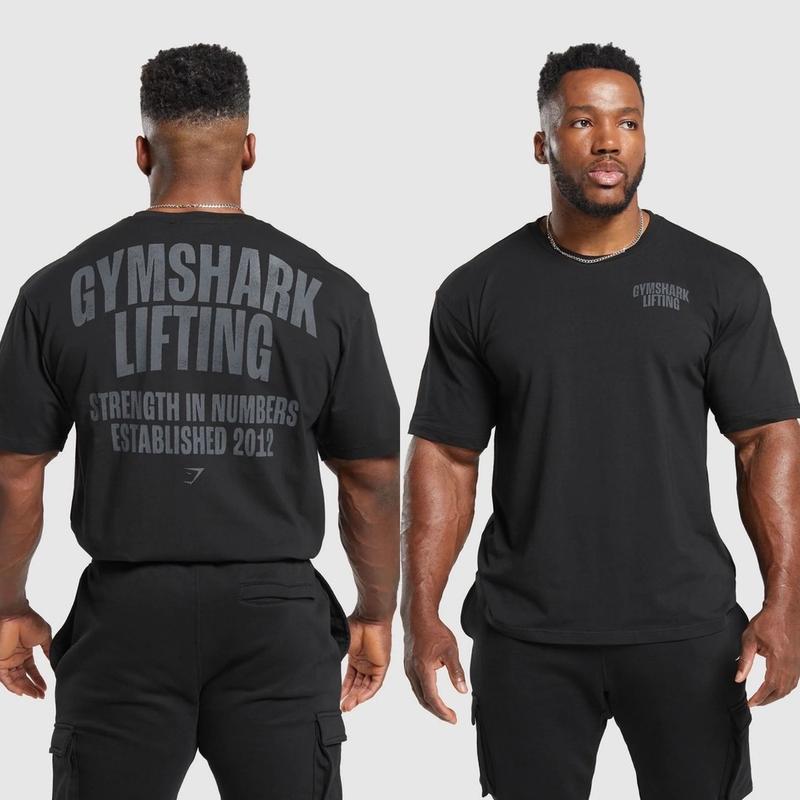 Gymshark Lifting T-Shirt - Back, Unisex Cotton T-Shirt, Menswear, Womenswear L8C