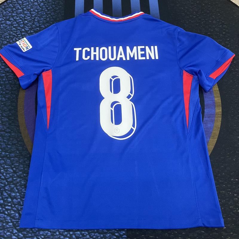 Soccer Jersey  Player Version Loose Fit #8 Tchouameni #6 Camavinga France