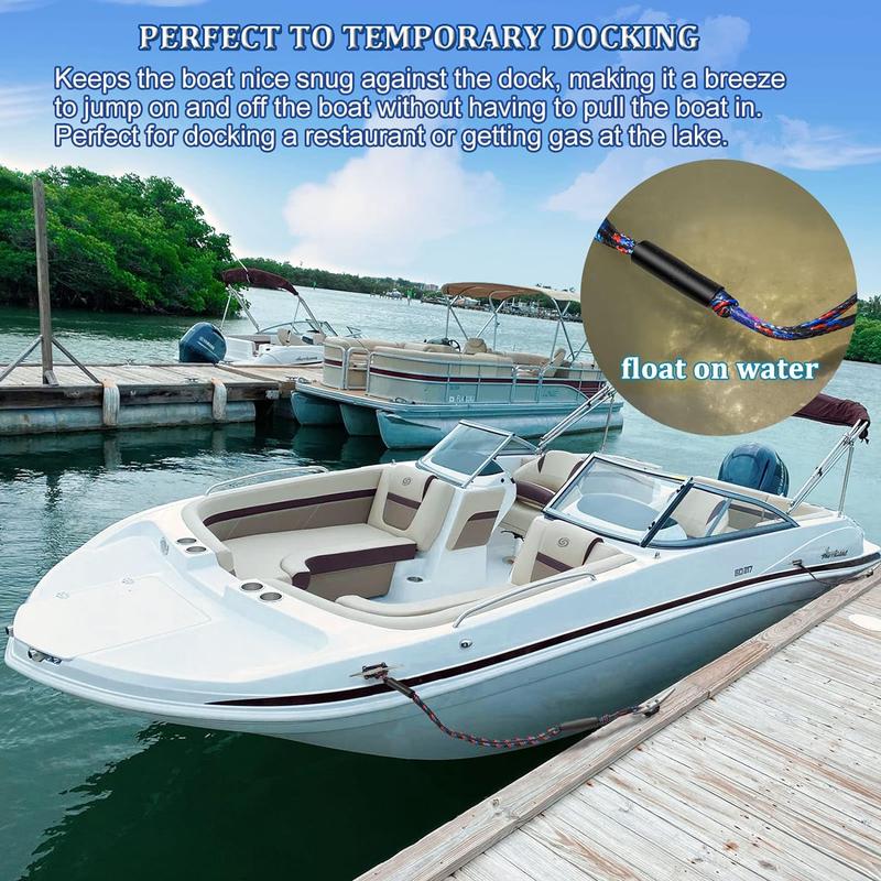 The Boat Bungee Dock Lines, Boating Gifts for Men, Boat Accessories, Pontoon Accessories, Mooring Lines for Bass Boat, 4 Feet