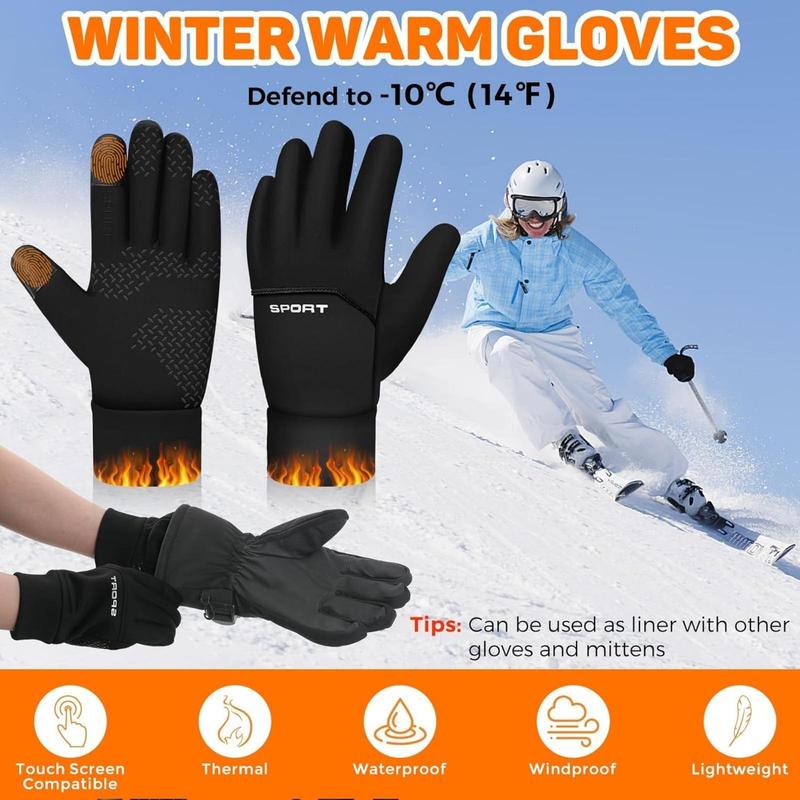 Winter Gloves for Women Men Cold Weather, 14°F Winter Cycling Gloves for Men Women with Touchscreen Fingers, Waterproof Thermal Gloves#Christmas, New Year Gift #WARM