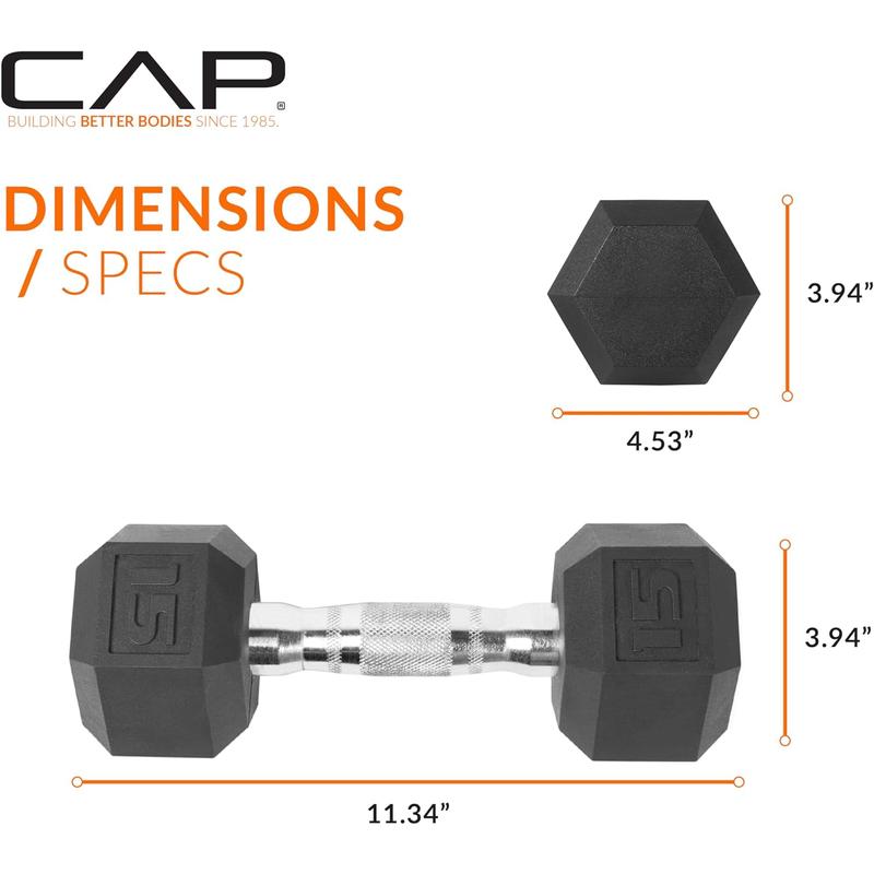 Barbell Coated Hex Dumbbell Weight | Multiple Options