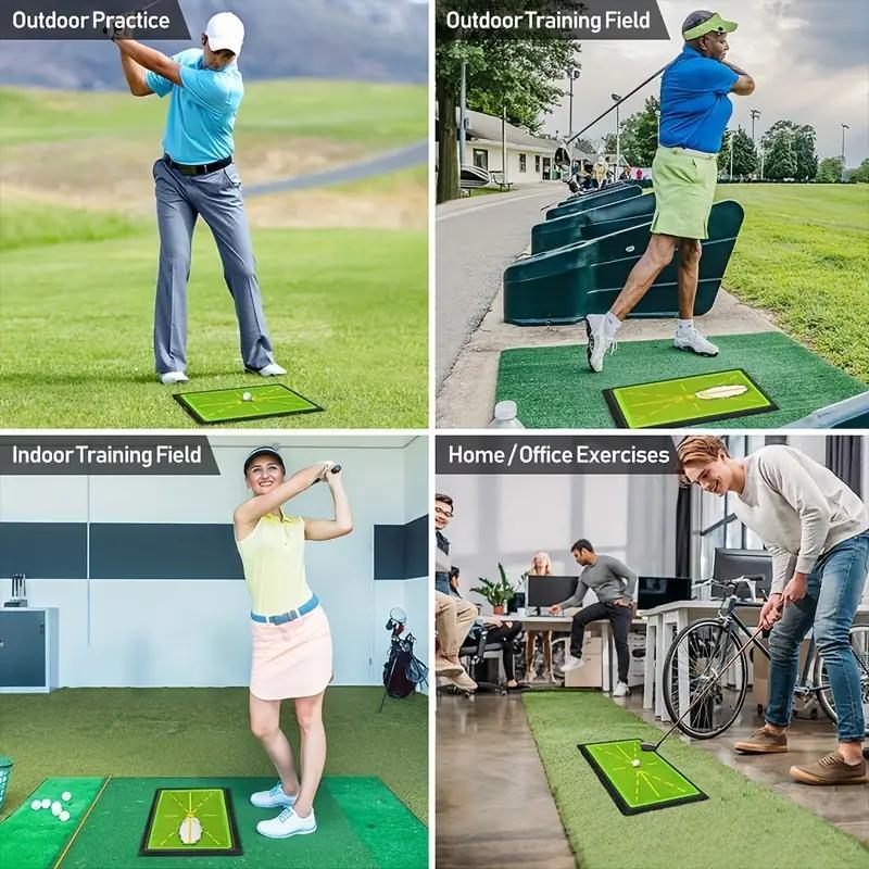 Indoor Golf Practice Mat, 1 Count Golf Swing Training Mat, Outdoor Golf Practice Mat, Ball Sports Equipment, Gifts for Golf Enthusiast