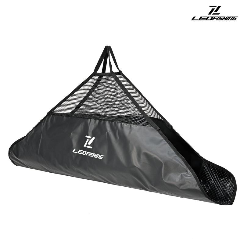 Fishing Tournament Weigh in Fish Bag, Folding Weigh Sling Fish Bag with Strong Nylon Handles & Ruler, Tournament Fish Bags, Fishing Accessories