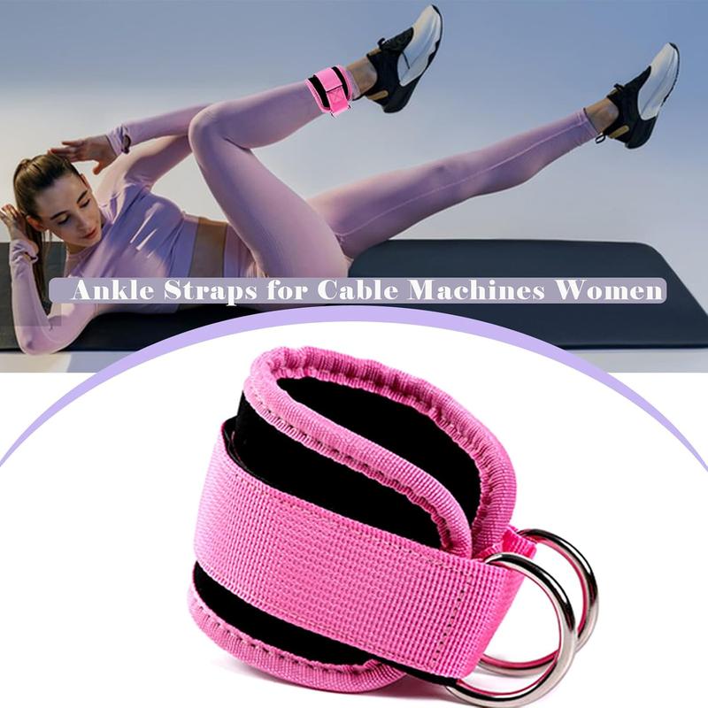 Ankle Resistance Bands with Cuffs, Keychain,Glutes Workout Equipment,Ankle Bands for Working Out, Butt Exercise for Women Legs and Glutes