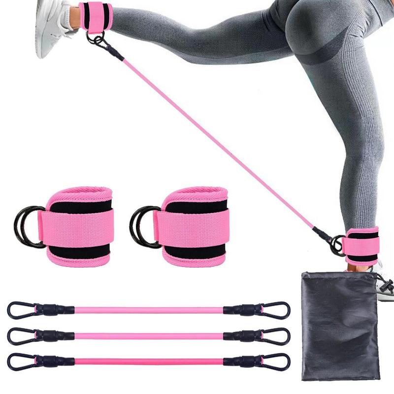 Ankle Resistance Bands with Cuffs, Keychain,Glutes Workout Equipment,Ankle Bands for Working Out, Butt Exercise for Women Legs and Glutes