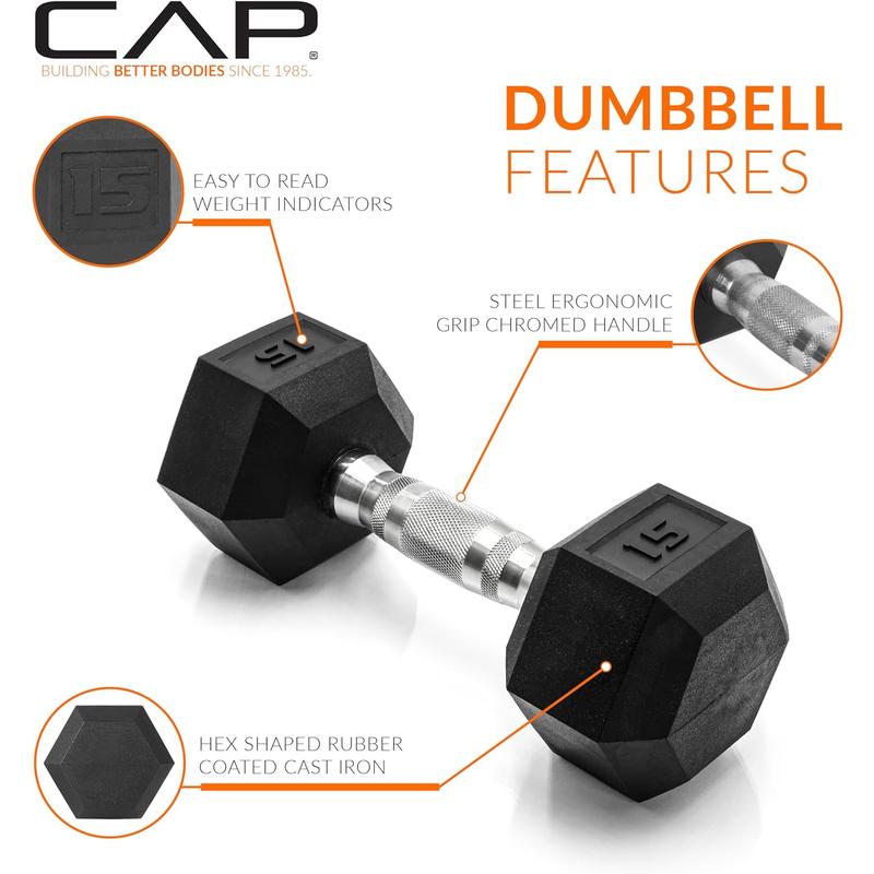 Barbell Coated Hex Dumbbell Weight | Multiple Options