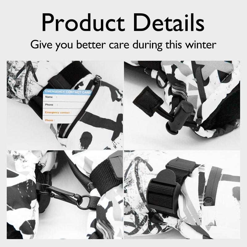 Ski Gloves, Waterproof Snow Gloves -30℉ Winter Gloves for Cold Weather Touchscreen Snowboard Gloves Warm for Men Women