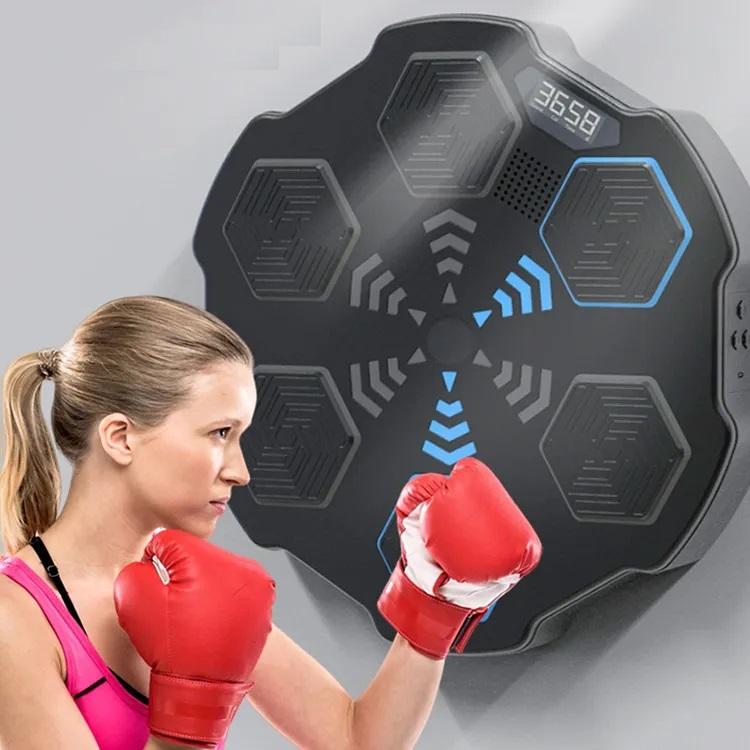 Eulique Sports Smart Music Boxing Target Pad Fitness Equipment Smart Phone Bluetooth Connection Light Up For Adult Home Gym Bodybuilding Workout