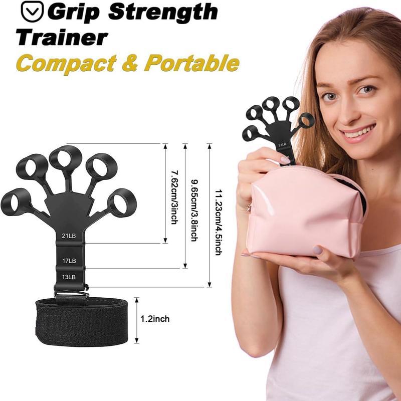 Thanksgiving Special Deal: Hand Grip Strengthener Set, 2-Pack Adjustable Finger Exerciser & Stretcher for Strength Training, Rehab & Anxiety Relief – Portable Home Gym Tool, Perfect Fall Gift for Men