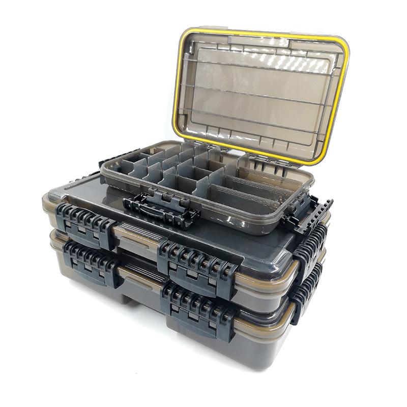 Fishing Tackle Lures Boxes, Sun Protection Waterproof,Thicker Floating Airtight Stowaway with Adjustable Dividers for Freshwater Saltwater