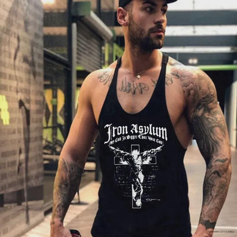 Men's Gym Muscle Shirt Tank Tops Stringers Workout Sleeveless Bodybuilding Vest